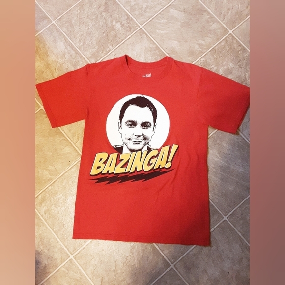 Big Bang Theory Graphic T Shirt Red Sz. S - Picture 1 of 5